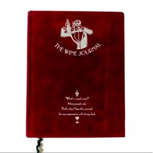 The Wine Journal Note Book Hardcover burgundy
